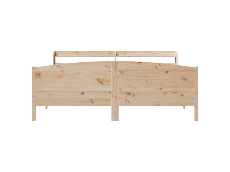  Lit double- lit adulte -  cadre de lit sans matelas 180x200 cm bois massif de pin  - Conforama C