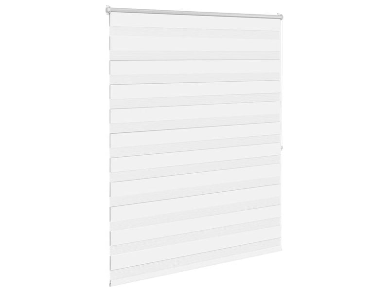 Store vénitien zébré, store de fenêtre 140,9 x 175 cm, largeur du tissu 136,7 cm, blanc cf48224 - Conforama C