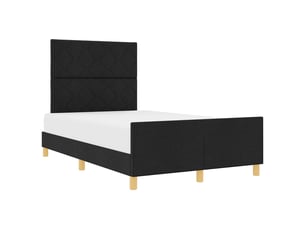 Lit 2 places 120x190cm    coloris noir