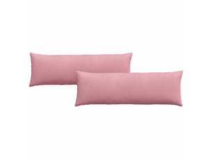 Lot de 2 coussins de canapé, coussins décoratifs rose 120 x 40 cm cf59144