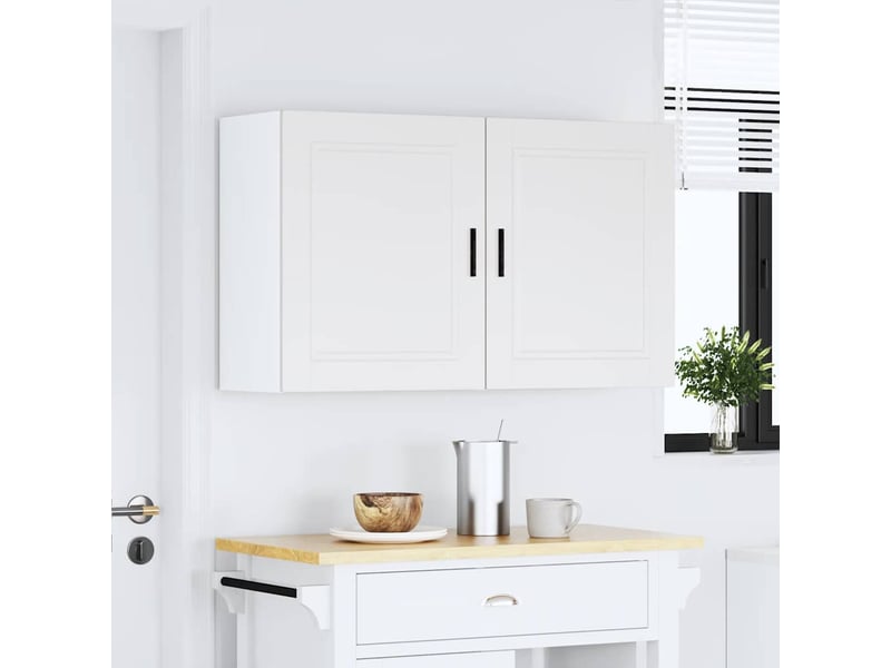  Meuble de rangement, armoires murales de cuisine porto blanc bois d'ingénierie  - Conforama C