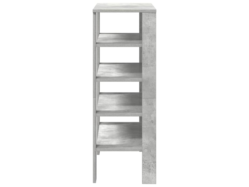  Meuble à chaussures, étagère à chaussures gris béton 61x32x87,5 cm bois d'ingénierie  - Conforama E