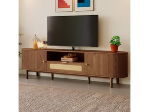 Meuble tv coloris bois foncé 175 cm LPOSPI  