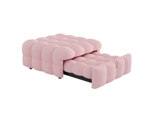 Banquette lit convertible couchage Occasionnel OKWISH  rose