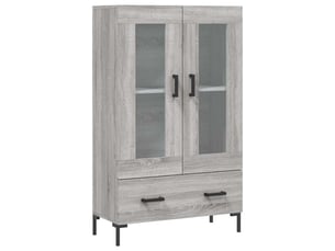 Buffet haut - bahut - meuble de rangement sonoma gris 69,5x31x115 cm bois d'ingénierie