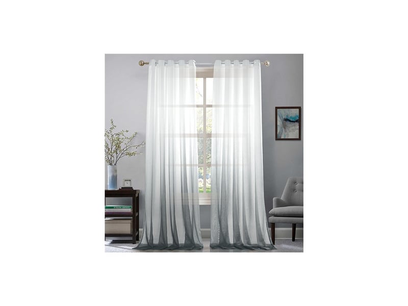  Lot de 2 voilages dégradés blancs et gris – 132x243 cm  - Conforama B