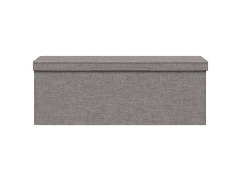  Banc chambre, banc de rangement pliable gris clair faux lin  - Conforama E