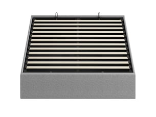 Lit coffre 140x190 cm <strong></strong>  <strong></strong> coloris gris