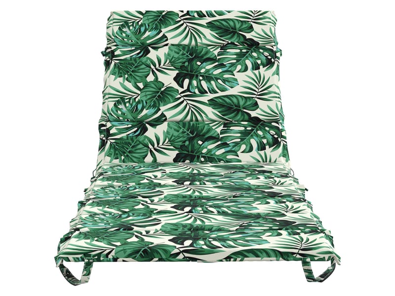  Coussin de transat, coussin pour bain de soleil gemert 100 % polyester motif feuilles cf56165  - Conforama D