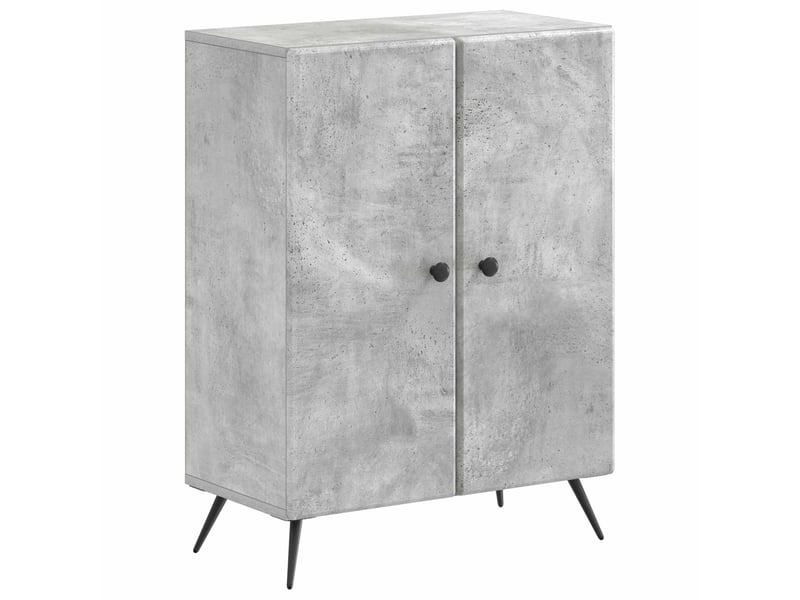  Ensemble de meuble de salle de bain 3 pièces breda gris béton cf63353  - Conforama C