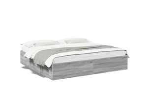 Lit 2 places 200x200 cm    coloris gris