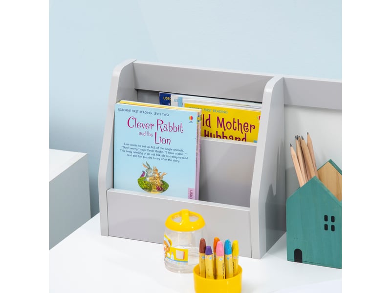  Ensemble table et chaise pour enfant avec tableau blanc - 90l x 45l x 85h cm gris - bureau pour enfant +5 ans  - Conforama W