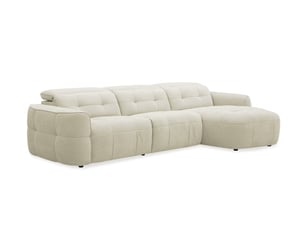 Canapé d'angle droit fixe DECO IN PARIS KM7935-3M-BEI 5 places Tissu beige
