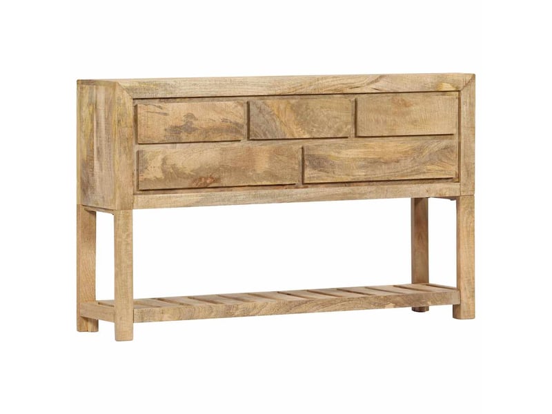  Buffet - bahut - meuble de rangement 120x30x75 cm bois de manguier massif  - Conforama B