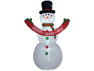 Bonhomme de neige gonflable géant, 243 cm de haut, avec lumières led, décoration extérieure ou de jardin