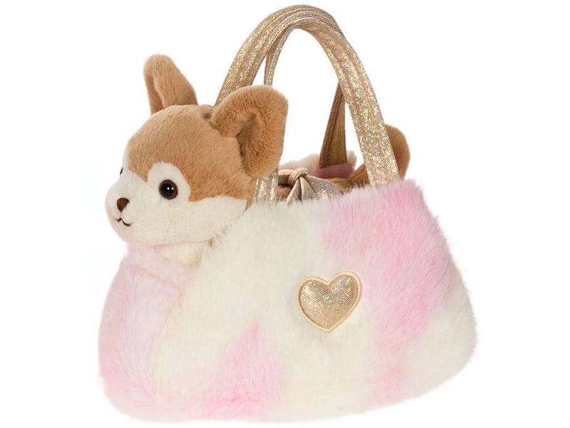  Peluche chihuahua girly sac fashionista rose 18 cm 71990 - Conforama A