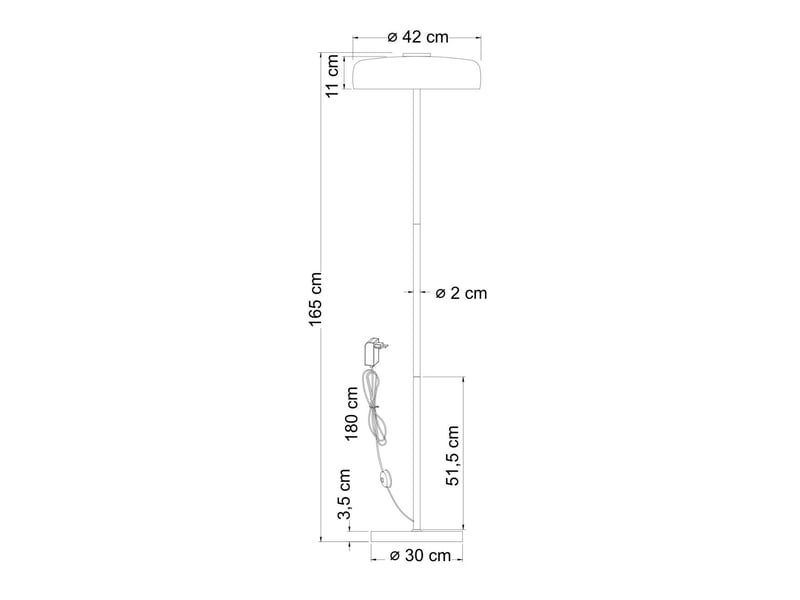  Lampadaire doré contemporain verre ambré led 165 cm - riccardo Riccardo - Conforama E