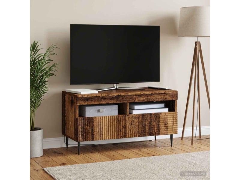  Meuble tv - banc tv - meuble de rangement led bois ancien bois d'ingénierie  - Conforama B