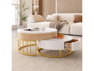 Table basse coloris blanc VLIVRA