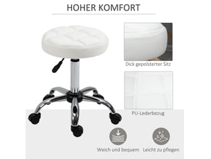 Tabouret de bureau <strong>COVREO </strong> <strong></strong> avec assise réglable en hauteur