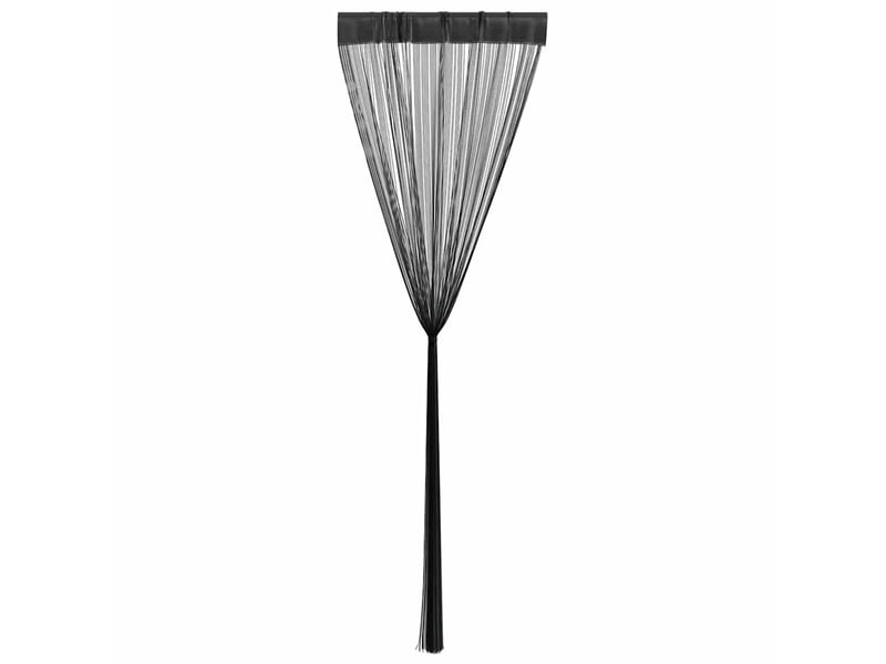  Lot de 2 rideaux en fils, rideau de porte 100 x 250 cm noir cf43840  - Conforama E