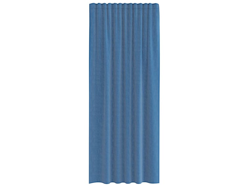  Lot de 2 rideaux en voile, voilages avec passe-tringles bleu royal cf44464  - Conforama D