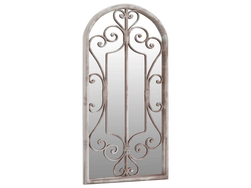  Miroir de jardin, miroir décoratif sable 70x30 cm fer pour utilisation extérieure cf62723  - Conforama C