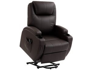Fauteuil relax électrique  PANGIVO Simili marron
