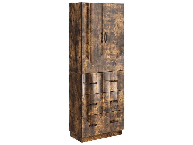 Ensemble de meubles 2 pcs, rangement de salon 66 x 34,5 x 87 cm bois d'ingénierie shl8385 - Conforama A