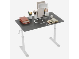 Bureau enfant FLORAGRACE 100 cm coloris gris