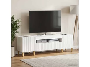 Meuble tv coloris blanc 1 cm <strong></strong>  <strong></strong>