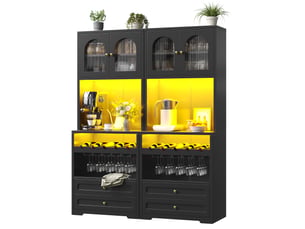 Buffet    <strong>PANGIVO</strong> <strong></strong> - 140 cm coloris noir 