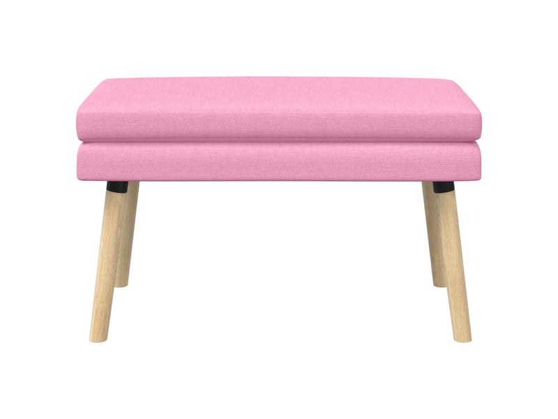  Banc chambre, bout de lit à double couche rose 80x40x47 cm tissu  - Conforama E