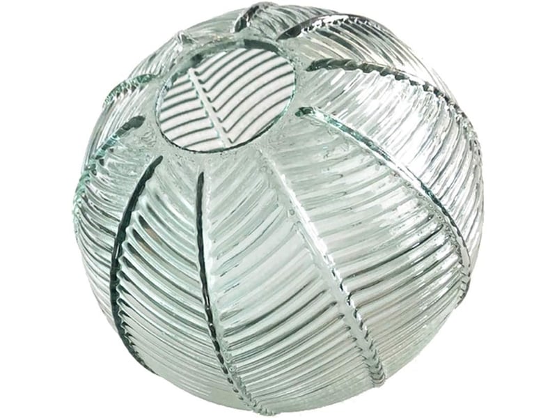 Suspension en verre vert clair abat-jour moderne art déco e27 20cm  - Conforama E