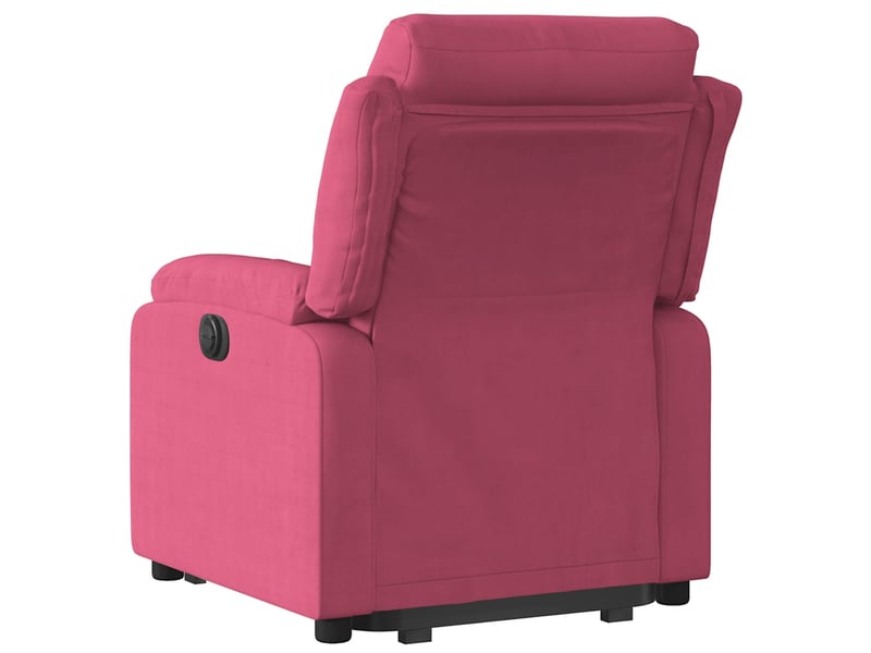  Fauteuil inclinable, fauteuil relax salon rouge bordeaux velours shl94308  - Conforama E
