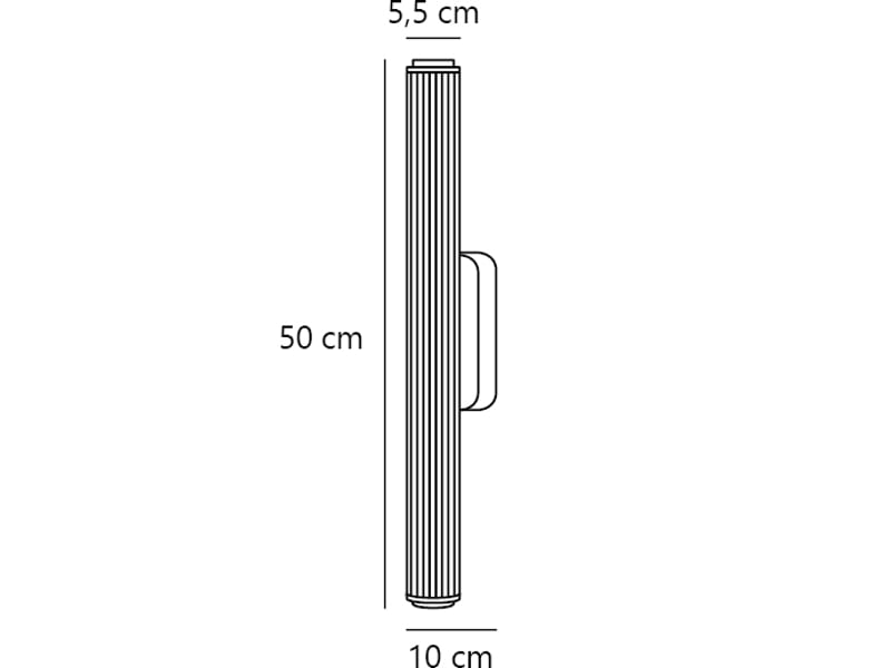  Applique murale intérieur, salle de bain led intégrée, virelle 50 en plastique noir, ip44, nordlux 2610241003 - Conforama E