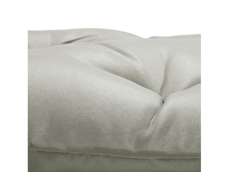  Coussin de chaise 2 pièces 98 x 50 x 8 cm – gris clair – mousse épaisse et liens de fixation  - Conforama B