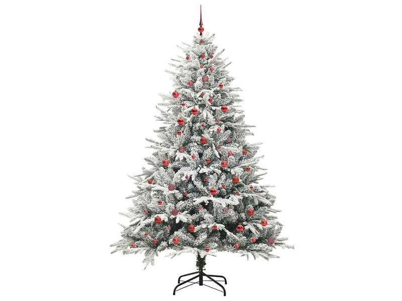Sapin de noël, arbre de noël artificiel pré-éclairé avec ensemble de boules shl9699 - Conforama D