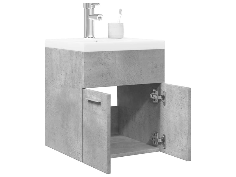  Ensemble de meubles de salle de bain 2 pcs gris béton cf63618  - Conforama B