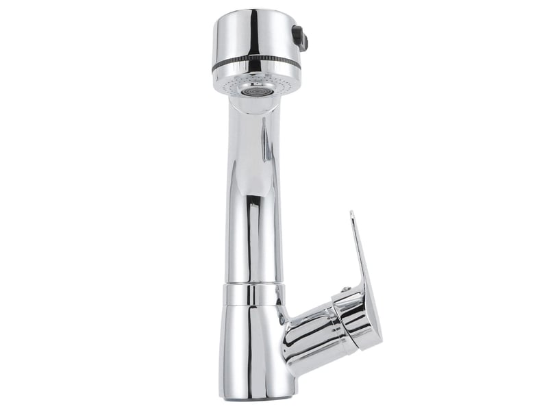  Robinet mitigeur d'eau chaude et froide, robinet de salle de bains extractible g12, type élévateur rotatif à 360 degrés  - Conforama D