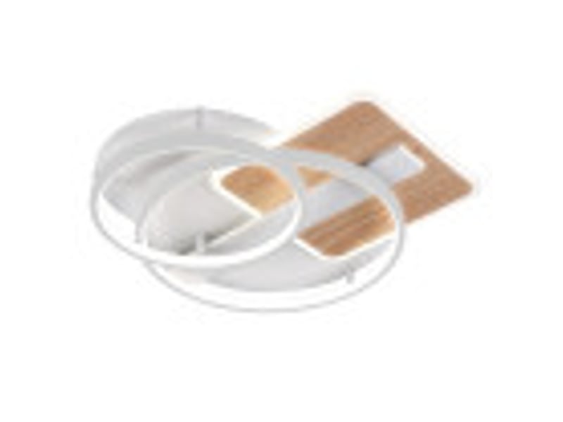  Fabrilamp azores, plafonnier, moderne, led, 120 w, 10200 lm, 3000-4000-6000 k, blanchêtre, 9 x 50 x 50 cm 224285068 - Conforama B
