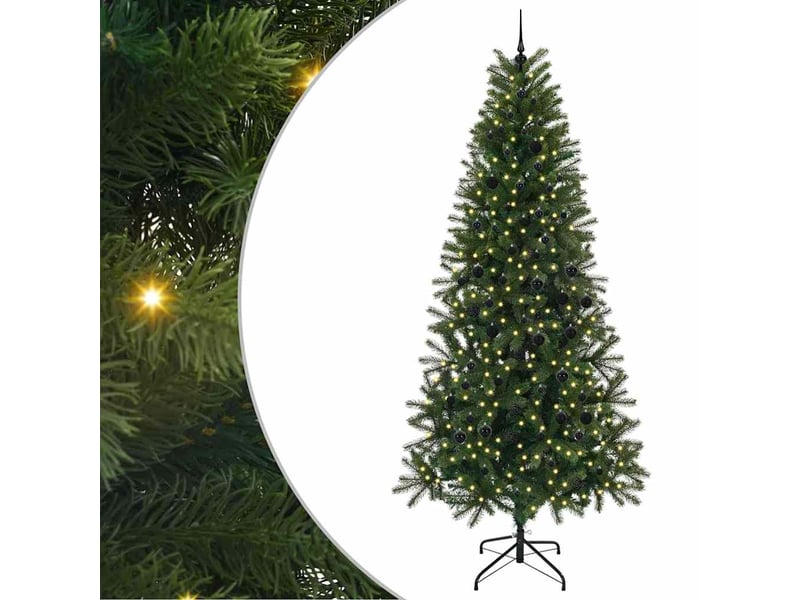  Sapin de noël - arbre de noël artificiel vert 240 cm pe et pvc  - Conforama A