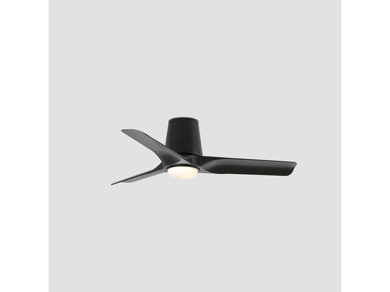  Faro ventilateur de plafond hey tub ø900 mm noir mat en acier moteur dc 6 vitesses led tuya reversible plafonds inclines s 33827wt1s  - Conforama E