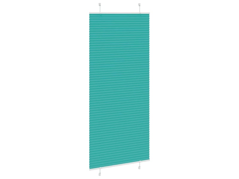 Store plissé, store de fenêtre vert pétrole 85x200 cm largeur du tissu 84,4 cm cf47108 - Conforama D