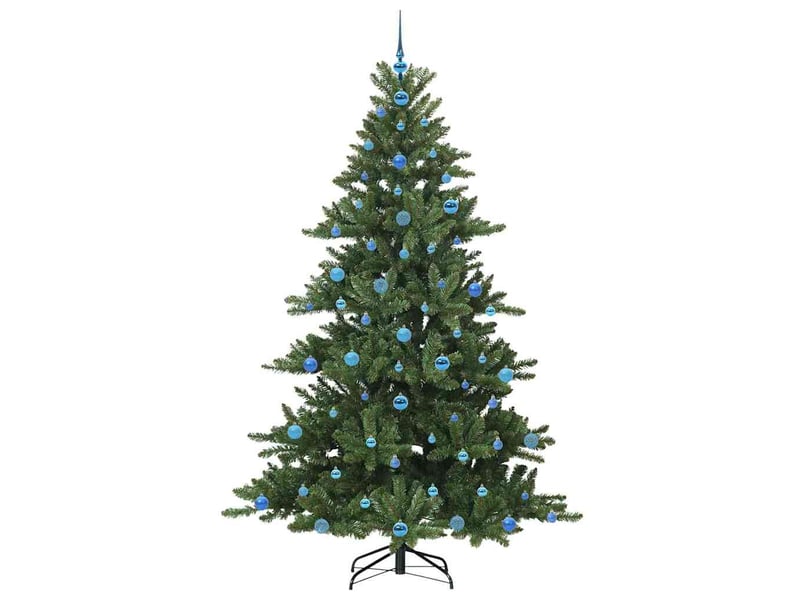  Sapin de noël - arbre de noël artificiel à branches articulées vert 210 cm  - Conforama D