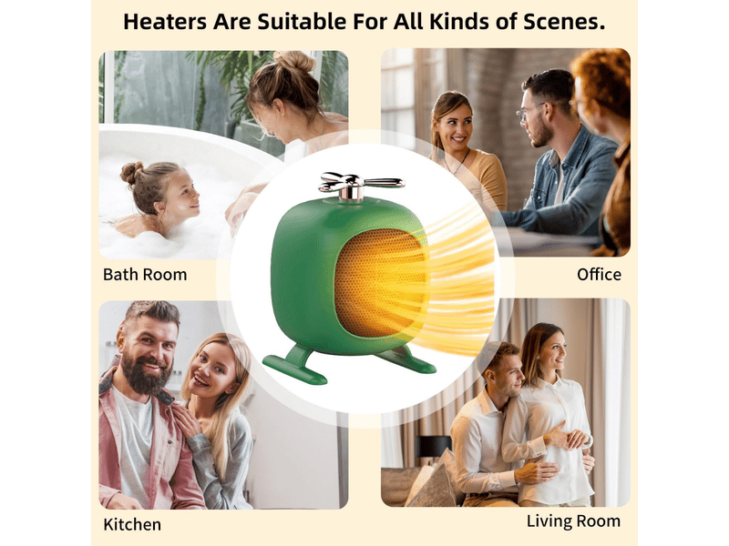  Vert) mini chauffage vertical d'appoint pour l'hiver, idéal pour les petits espaces, portable et portable, pour la maison, le bureau et la chambre, 150 w, multicolore - xlh-zls-005935zls XLH-ZLS-005935ZLS - Conforama D