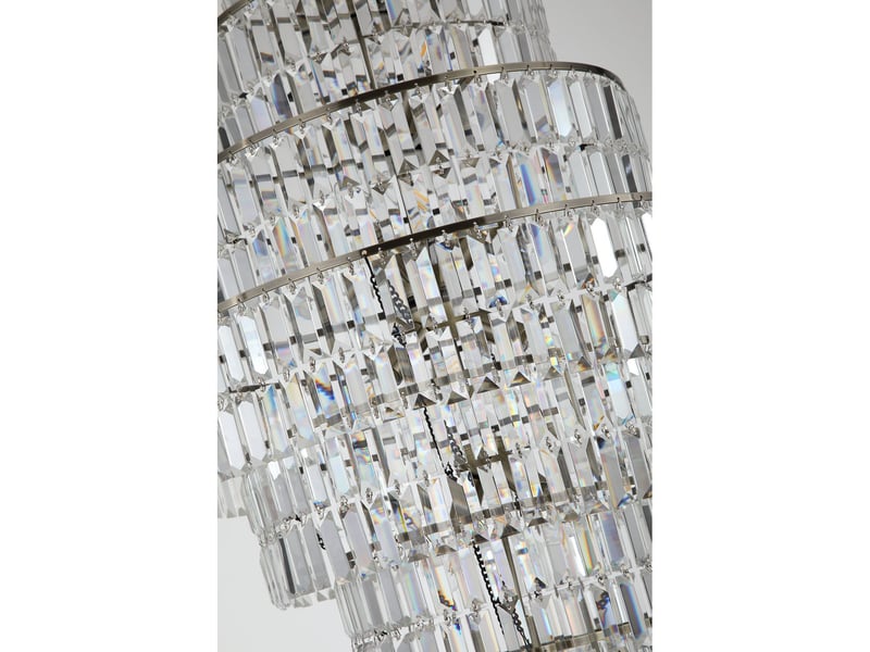  Searchlight empire lustre à 13 lumières, laiton antique, verre transparent, 13 douilles e14  - Conforama E