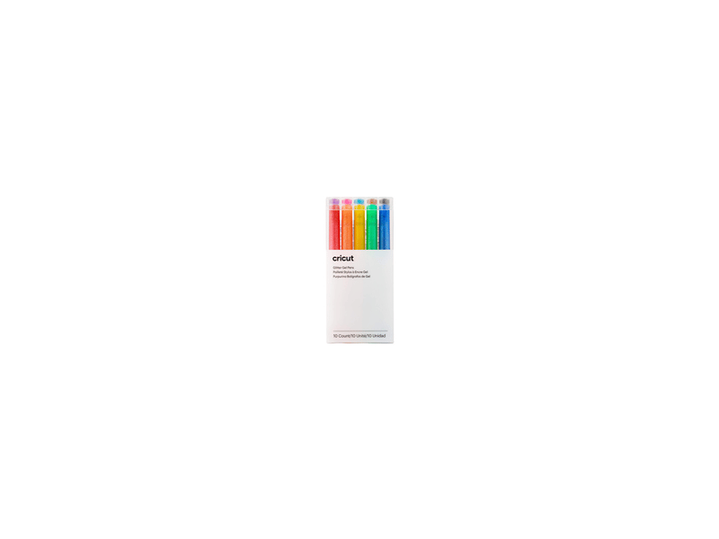 Stylos encre gel paillete arc en ciel 10 couleurs 0,8 mm pour machine de decoupe 7530919 - Conforama E
