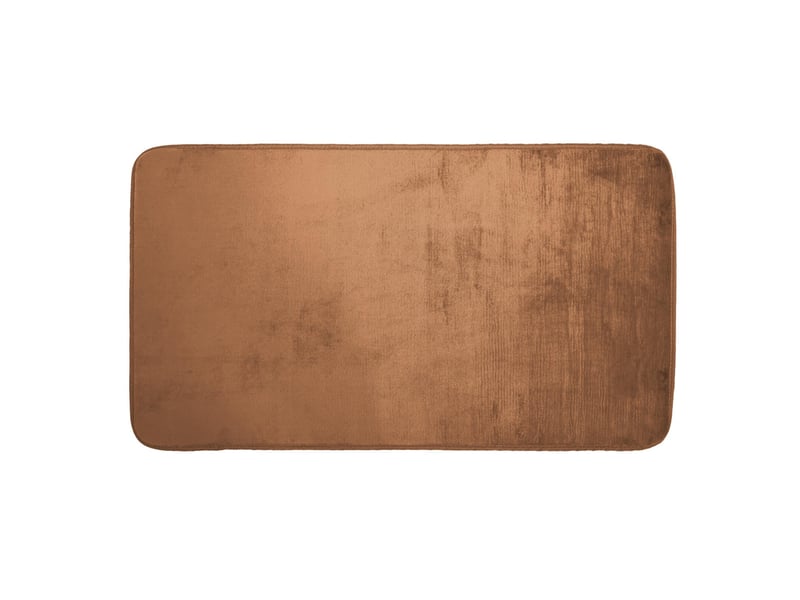  Tapis uni en flanelle flanou 60x110cm camel  - Conforama A
