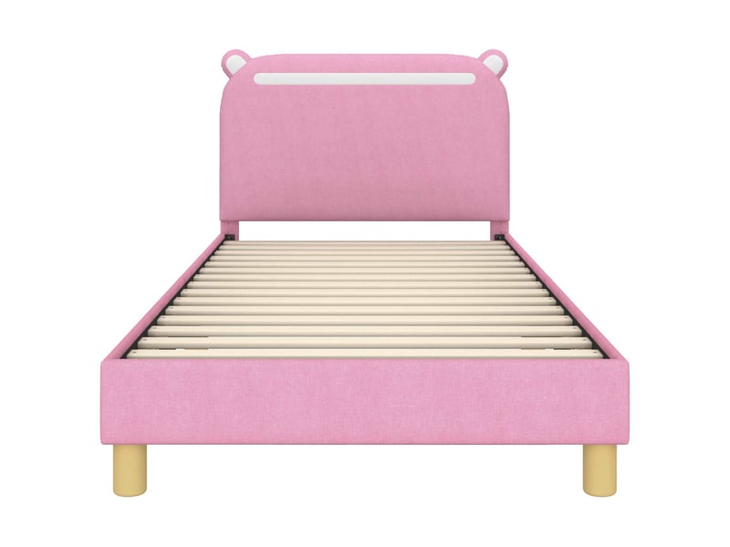  Cadre de lit pour enfants - lit jeune avec tête de lit rose 80 x 200 cm  - Conforama E